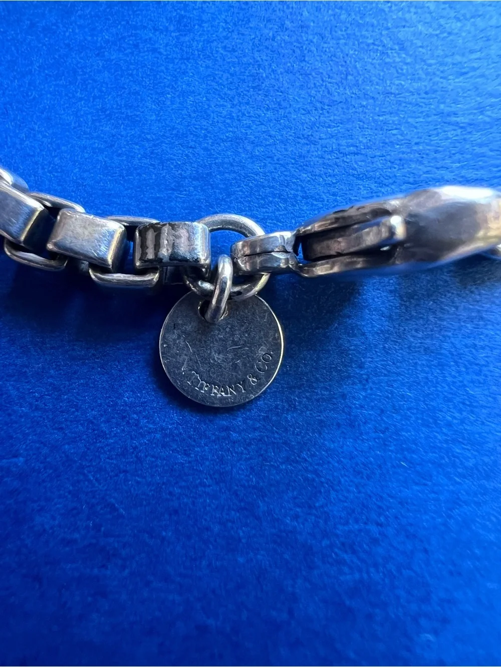 Tiffany & Co Sterling Silver Venetian Box-Link Bracelet